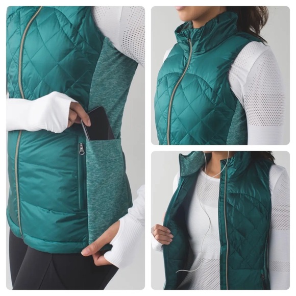 lululemon athletica Jackets & Blazers - NWOT Lululemon Down For A Run Quilted Goose Down Vest Winter Running Active Gym